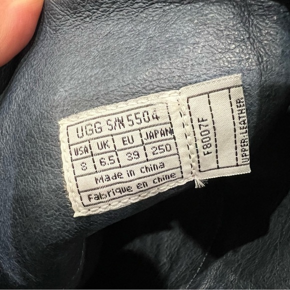 UGG Black Heeled Boots with Cream Accents - Picture 3 of 16